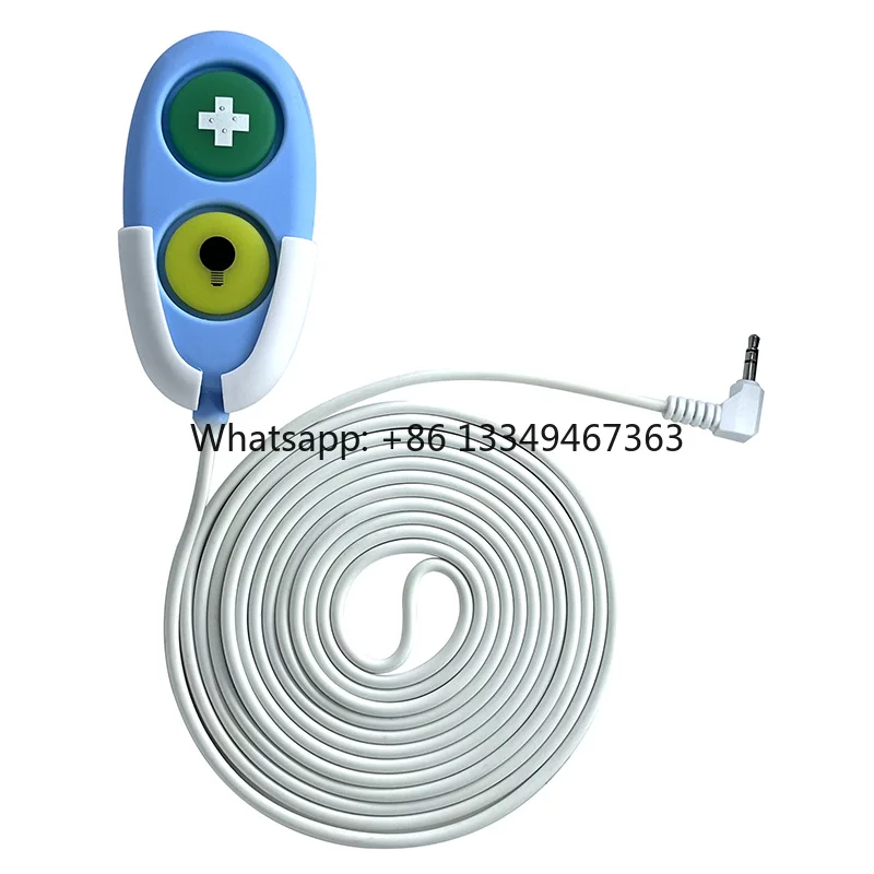 3.5mm to Two Button Silicone Emergency Nurse Call Button Pendant Cable for Elderly Patient