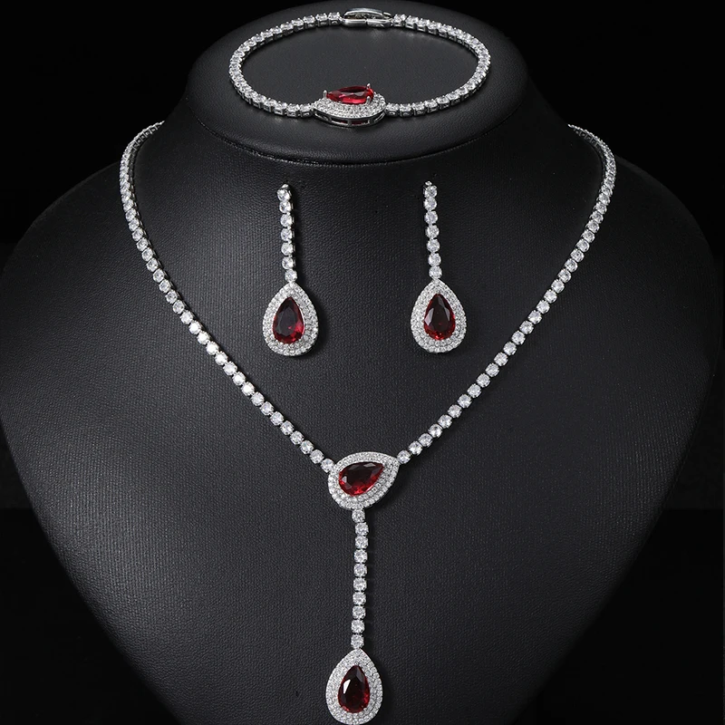 3pcs-jewelry-sets-necklace-bracelet-earrings-red-water-drop-pendant-shiny-zircon-jewelry-bride-wedding-party-gown-jewelry