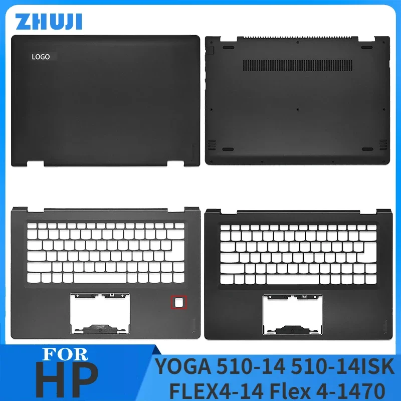 

NEW Cover Laptop Case For Lenovo YOGA 510-14 510-14ISK FLEX4-14 Flex 4-1470 Series LCD Back Cover/Palmrest/Bottom Case Black