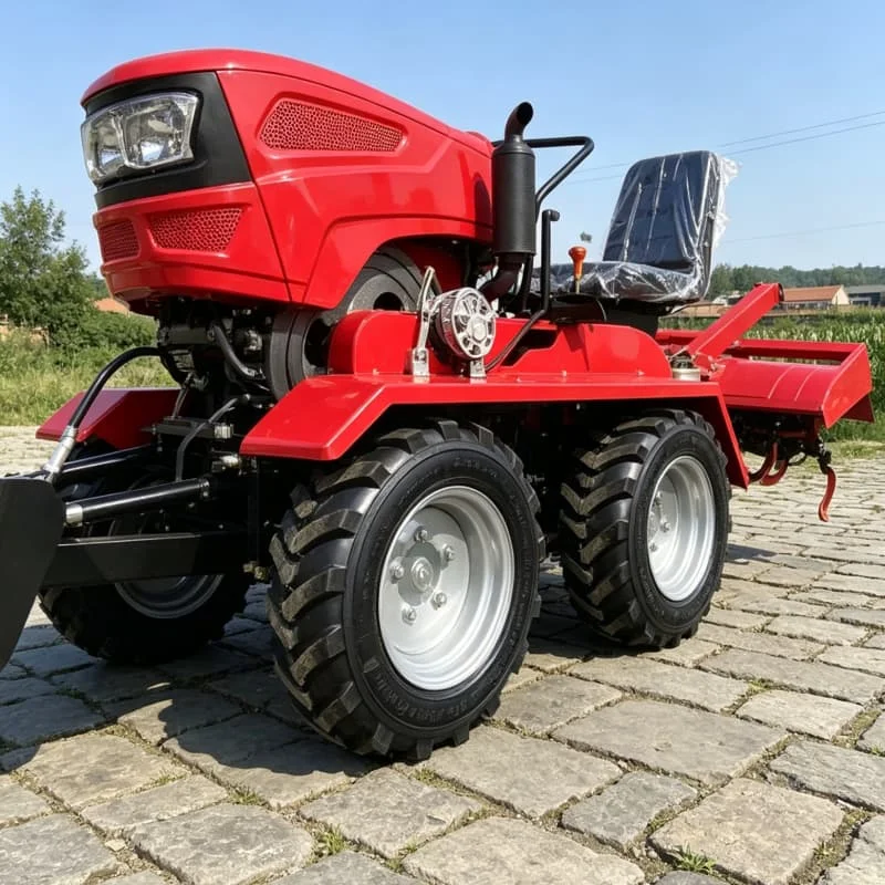 

Customized High-power four-wheel plowing machine, multi-function rotary tiller, 35HP wheeled tractor