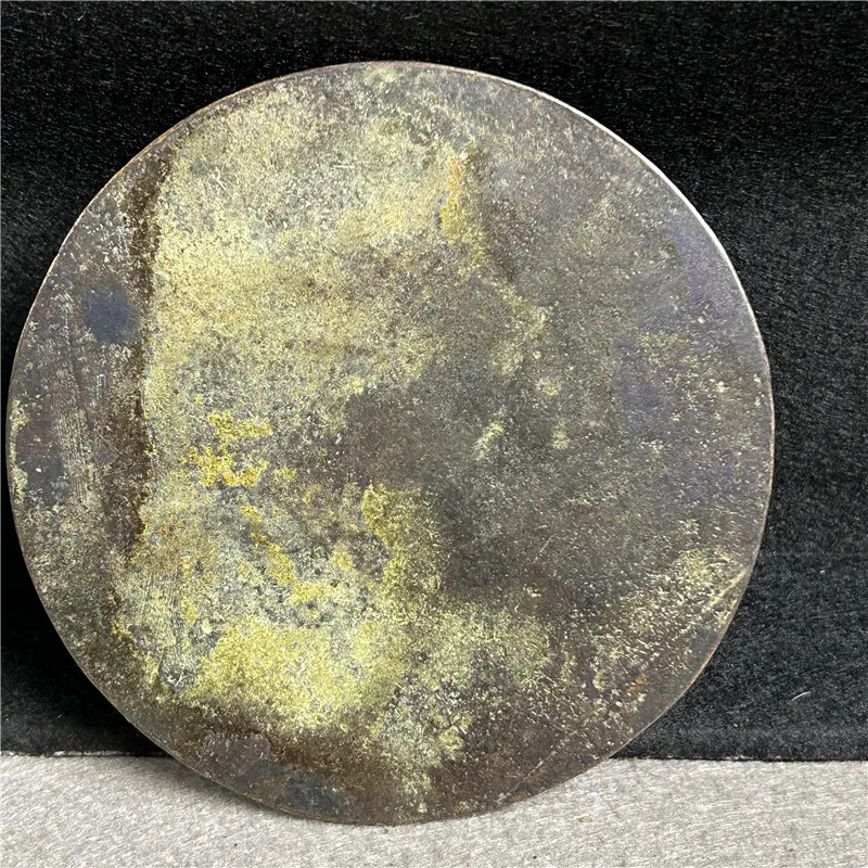 Bronze Crafts: Han Dynasty Exquisite Green Rust Gilded Bronze Mirror 2173, Rich and Rich