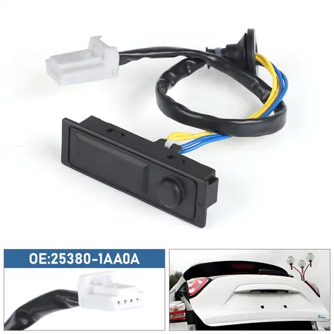 253801 AA0A 후면 부츠 트렁크 테일 게이트 릴리스 핸들 스위치 배선 버튼 elease 핸들 스위치 Nissan llurano 2009-2017