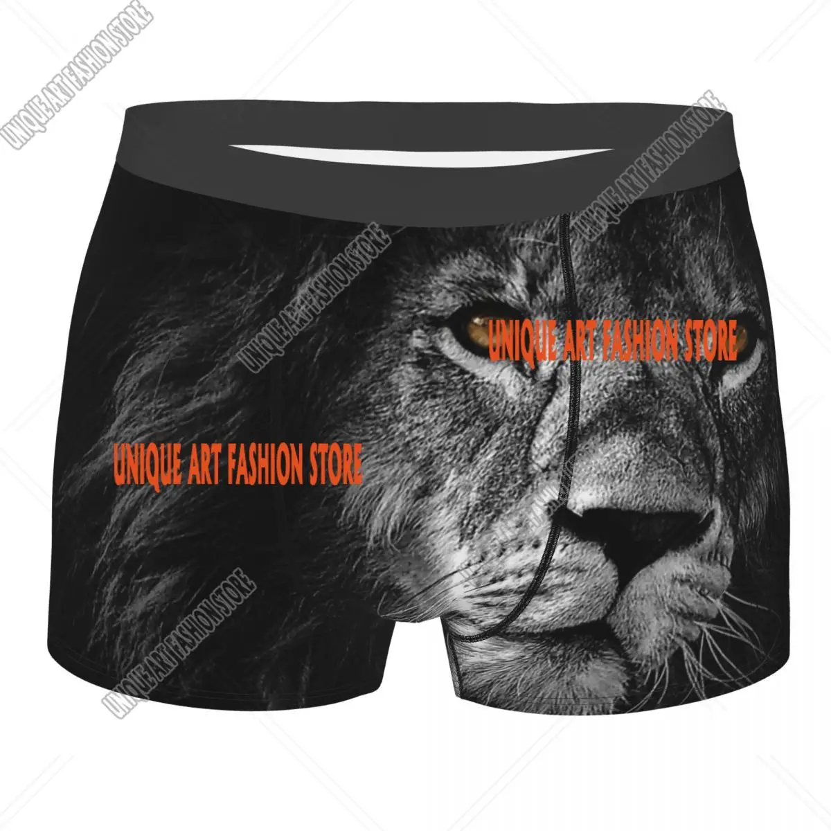

Lion Face Maks Animal Underpants Homme Panties Man Underwear Ventilate Shorts Boxer Briefs