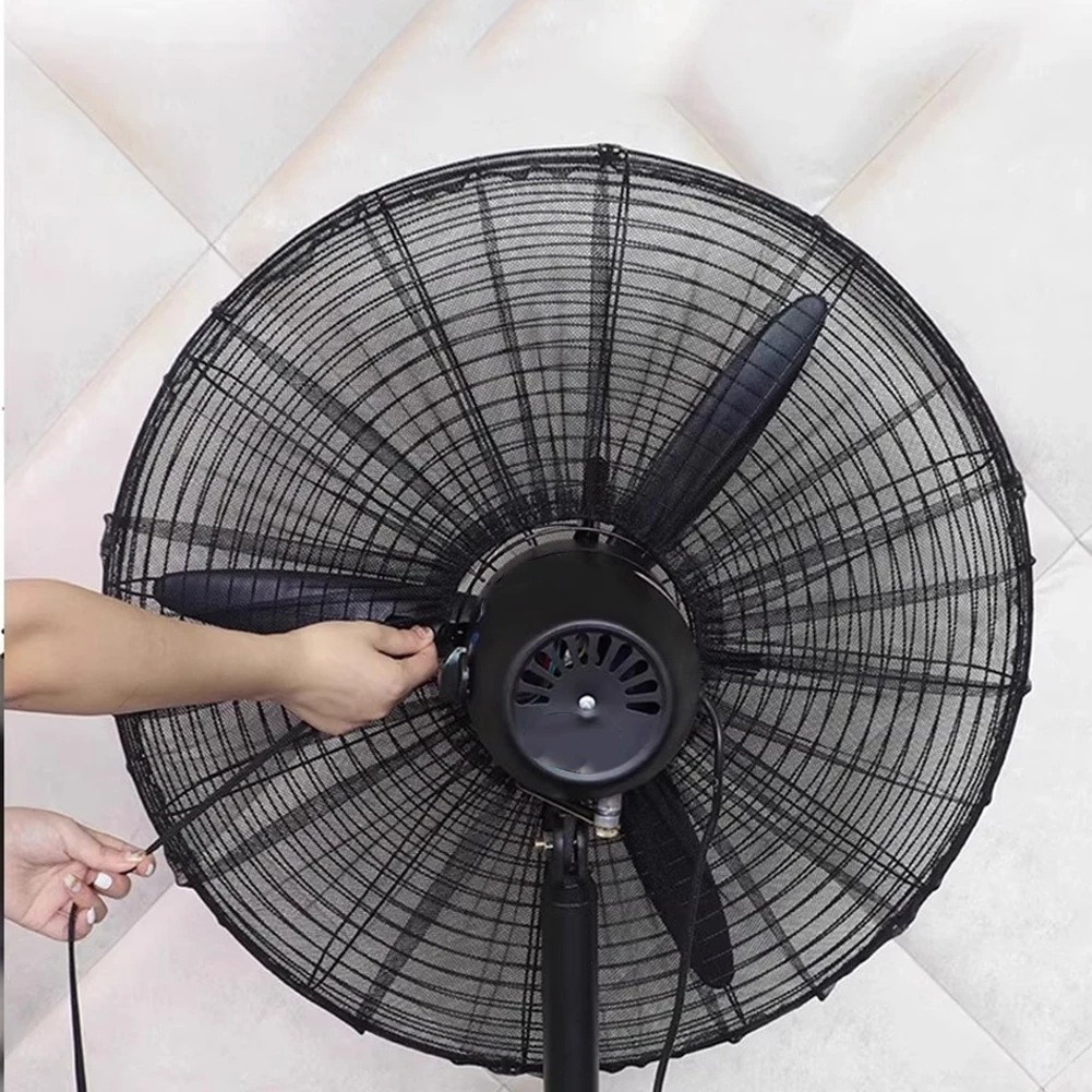Industrial Electric Fan Mesh Cover with Drawstring Back for Secure Fit on Circular Fans Ranging from 40cm to 85cm Diameter