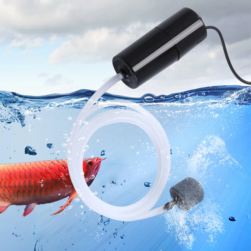 

Aquarium Ultra Quiet Oxygenation Pump USB Portable Small Oxygen Pump Outdoor Fishing Aerator Tank Fish Farming Aquarium Supplies