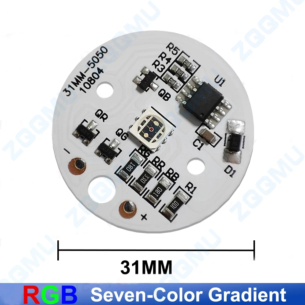 DC5V kolorowa płyta lampka USB RGB z gradientem 31MM 38mm źródło światła z pilotem do oświetlenie sceniczne LED drewniana lampa bukowego