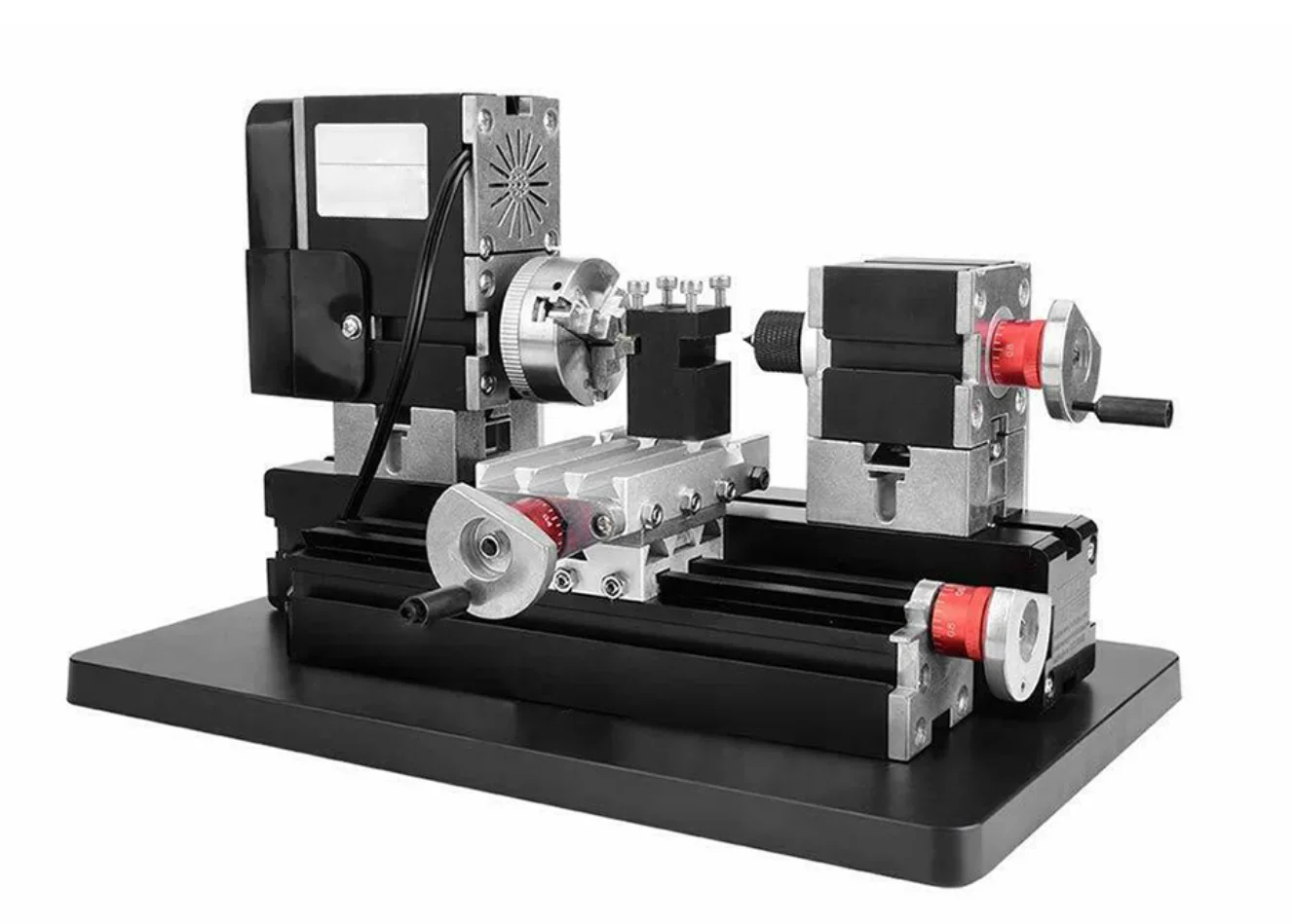 TZ 20002 MR Horizontal Medium Big Mini Metal Rotating Lathe 12000 rpm 60 W Motor Larger Prossing Radius DIY Tool