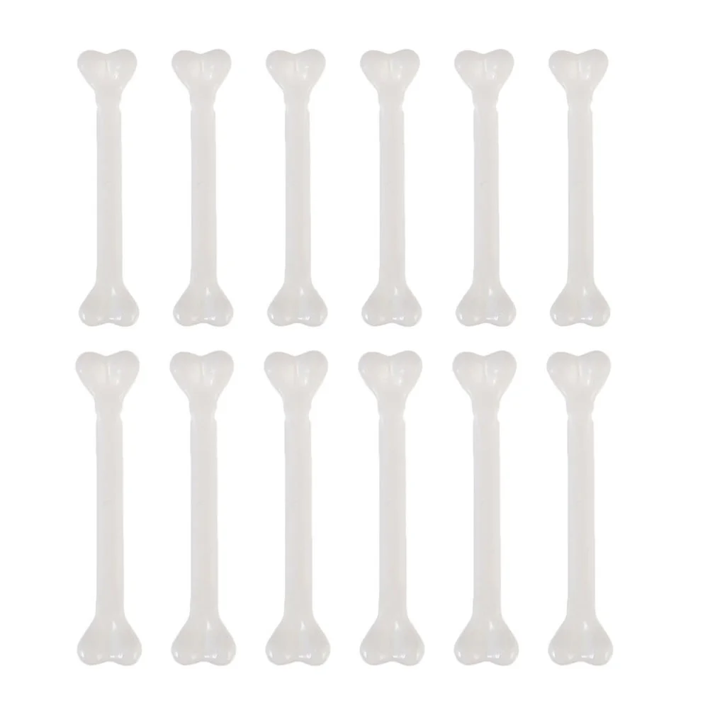12 Pcs Halloween Props Mini Toys Party Accessories Tabletop Bone Decor Small Bones Desktop Decorative Human Plastic Fake