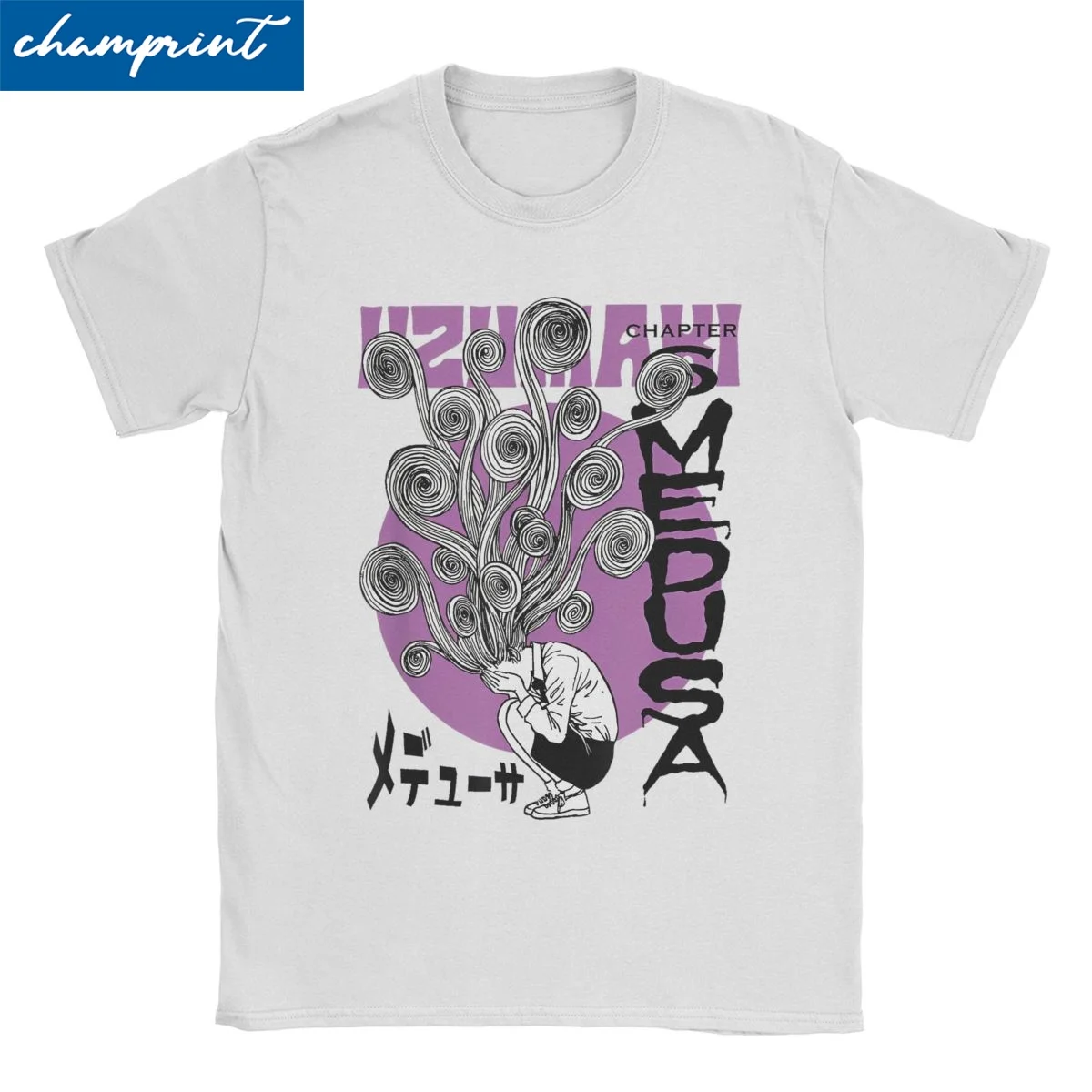 Spiral Hair Tomie Uzumaki The Scar Men Women T Shirt Junjis Itos Manga Horror Tees Crewneck T-Shirts Cotton 4XL 5XL 6XL Clothing