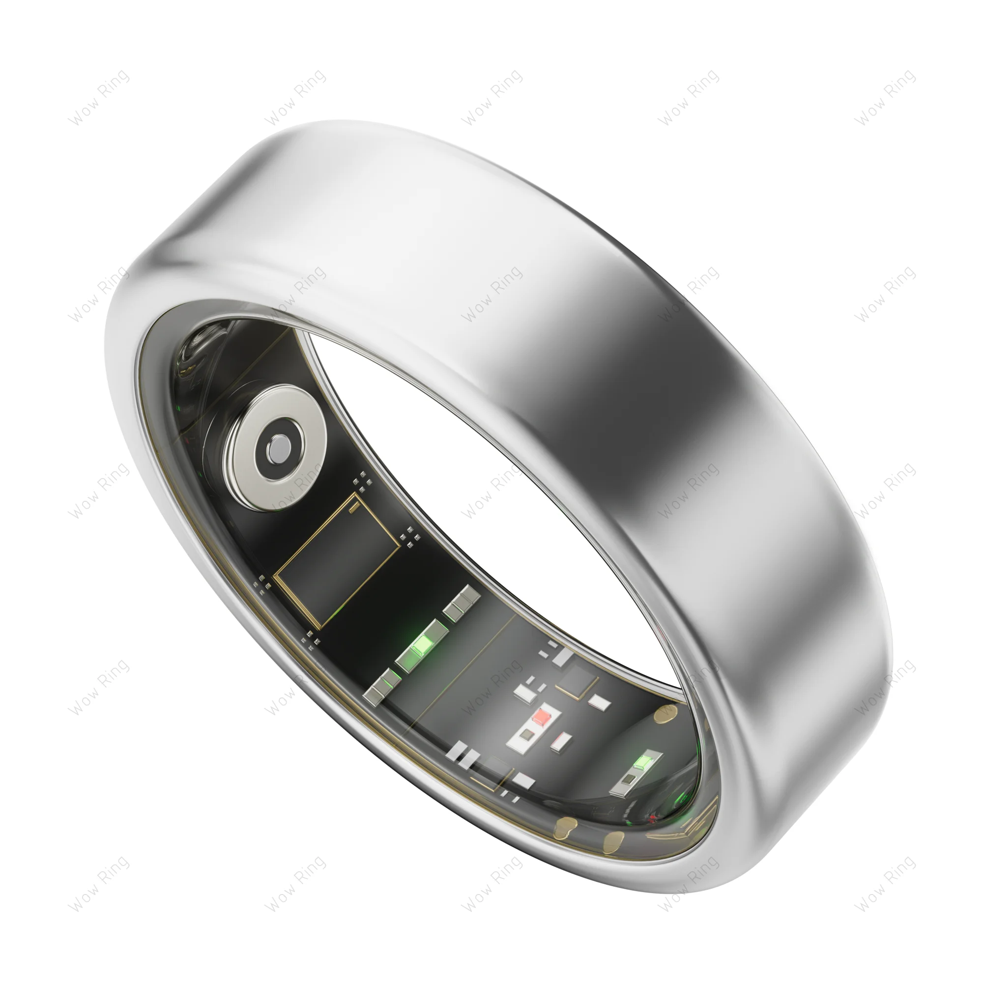 New Sr100 Smart Health Ring Silver Multifunctional Smart Ring with Exercise Data Smart Accessories