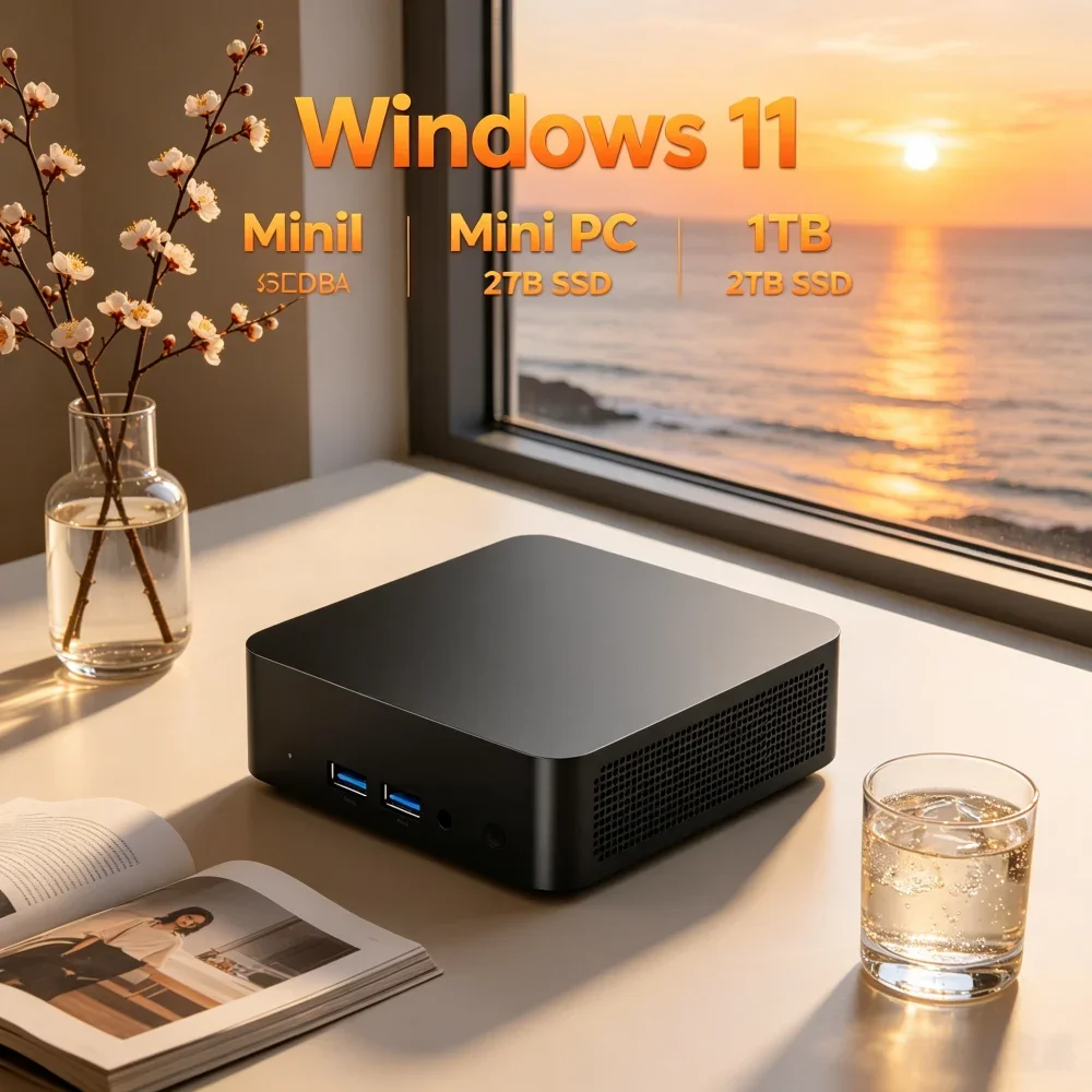 

Choice Core I9 8950HK Windows 11 Pro Mini PC 32GB RAM 1TB/2TB SSD WiFi6 BT5.2 4K HD Office Gaming PC 3 Years Warranty