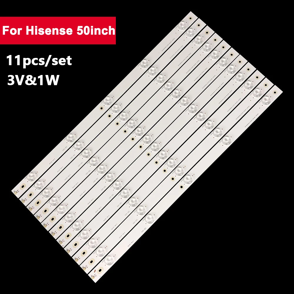 

5SET 50in 495mm LED Backlight Strip for Hisense 50'' 5led 3V 50K220 50EC290N 50K1800 50N4000U HD500DF 50H5GB 50H5C 50H4C 50H4CA