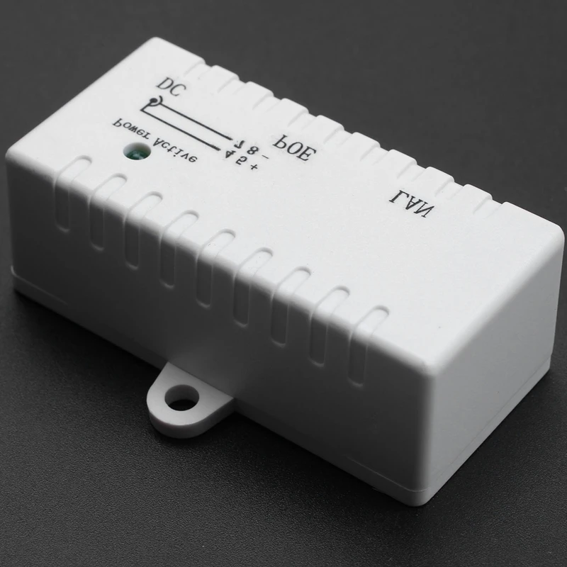 PoE Splitter Rj45ฉีด DC 5.5mm x 2.1mm อินพุต POE แยกอะแดปเตอร์เชื่อมต่อสำหรับกล้องเครือข่าย IP