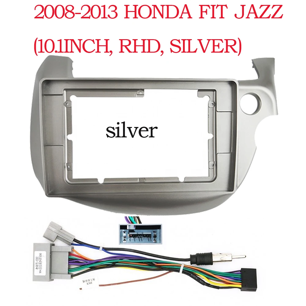 10.1 INÇ 2 Din Araba Fasya Paneli Dash Montaj Kurulum Çift Din Android DVD Çerçeve Honda Fit Jazz 2008 - 2013