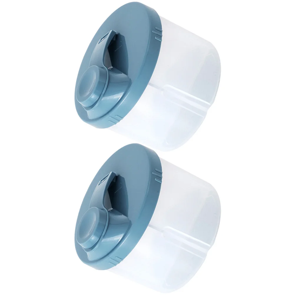 

2 pcs Baby Formula Dispenser Milk Powder Container Travel Essential Leak Proof Portable 4 Compartment Formula Box For Baby Food