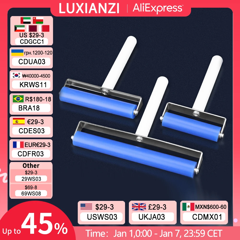 LUXIANZI Anti-static Silicone Roller Tool For Phone Tablet Laptop Screen Film Pasting LCD OCA Polarizing Tool 6/7/10/15/20 cm