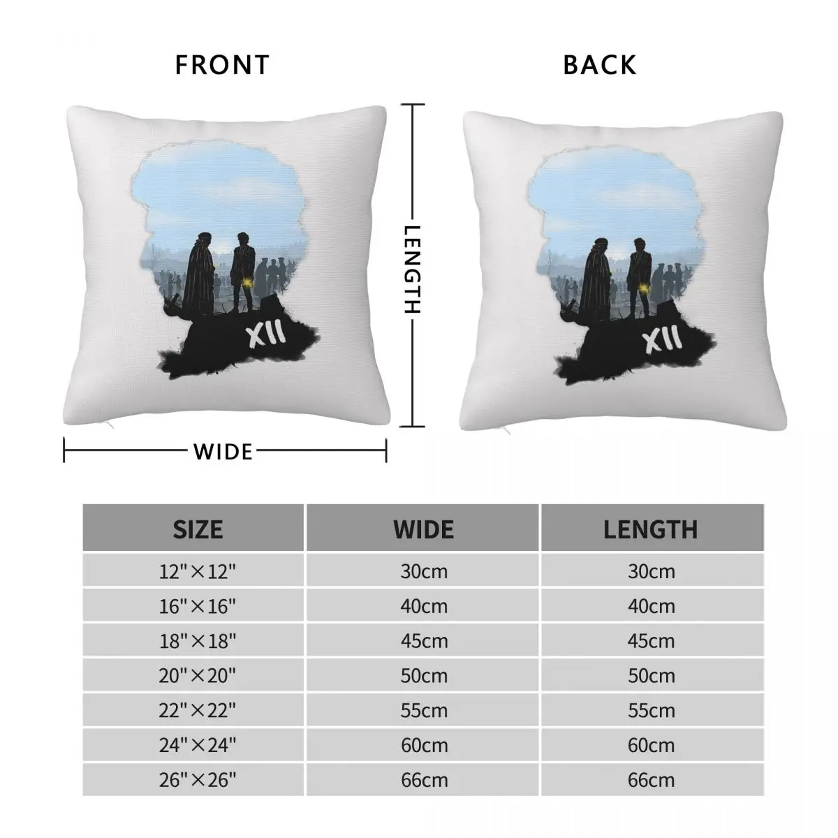 Twice Upon A Time Square Pillowcase Polyester Linen Velvet Pattern Zip Decor Pillow Case Sofa Seater Cushion Case