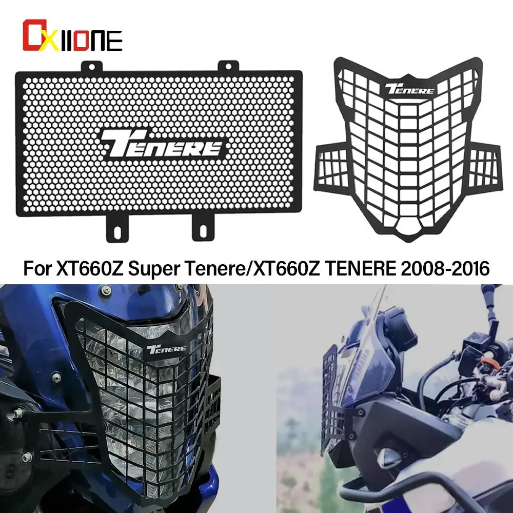 

Headlight Guard Grille & Radiator Guards Set Motorcycle Accessories For Yamaha XT660Z Tenere XT 660Z SUPER TENERE 2008-2015 2016