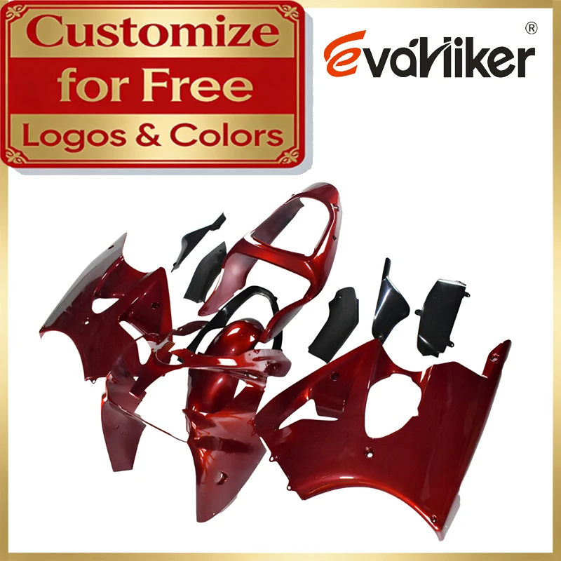 

ABS Fairing Kit For Kawasaki ZX6R 2000 2001 ZX636 00-01 red Injection Mold Custom Color and Graphic