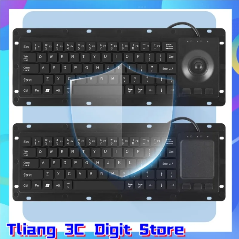 

K68 Gaming Industrial Keyboard Inlaid Keyboard Mouse Integrated Touchpad/Trackball Anti-Static Anti-Interference Magnetic Ring