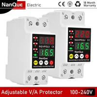 Protector de corriente de voltaje ajustable 110/120/127/220/240V 80-300V medidor de voltios CA CC Universal con protección corta monofásica