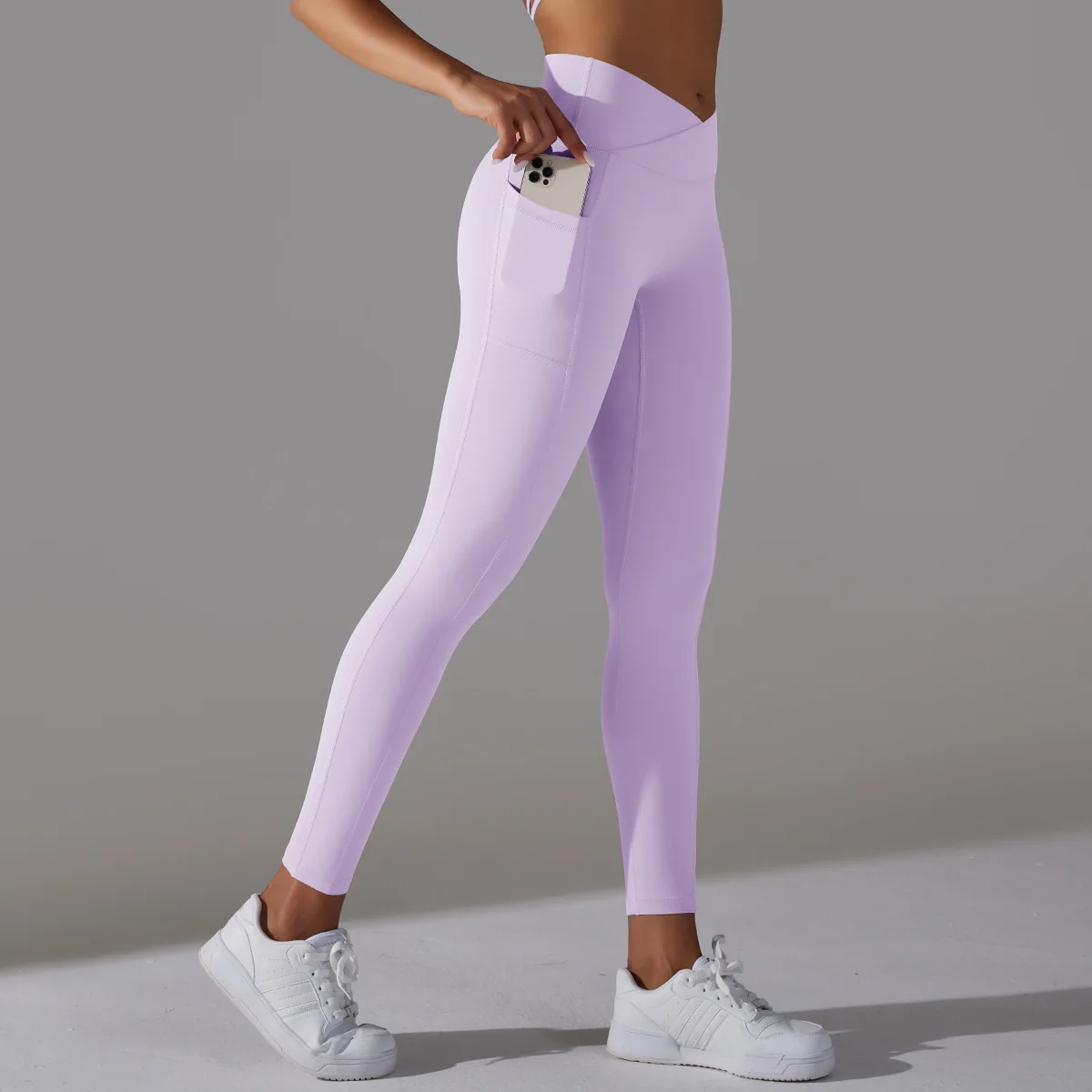 2024 Women Yoga Pants with Pockets Leggings with Pockets High Waist Tummy Control Non See Through Workout Pants