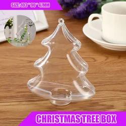 Moules Transparents pour Bombe de Bain, Sphère Brillante, en Plastique, en Forme d'Arbre de Noël, Accessoires de Bricolage, 1/5 Pièces