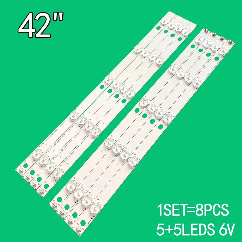 100% Nieuwe 8 Stuk/Kit Led Strip Voor Lehua 42 "LT42N530A Led 42C560 T420HVN04.3 JS-LB-D-JP42S8-051CBAC 30825A Js lb D JP42S8 051CB