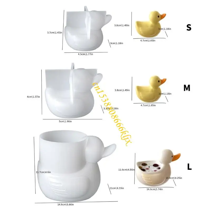 ملحق منزلي من السيليكون المرن لحاملي شمعة البط المزخرفة 066C #6