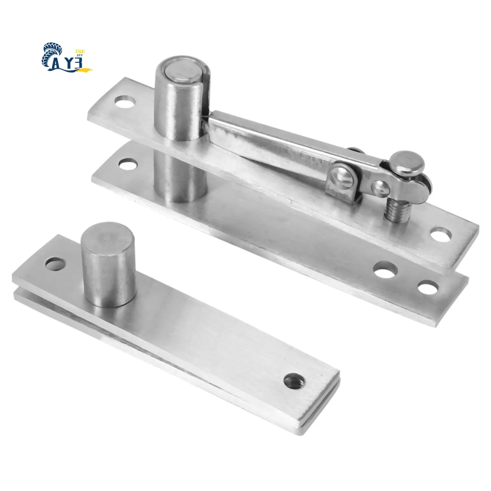 Zawias obrotowy ze stali nierdzewnej AY03, wytrzymały zawias obrotowy do drzwi drewnianych, wałek 360 stopni, zawias obrotowy ze stali nierdzewnej do drzwi Murphy