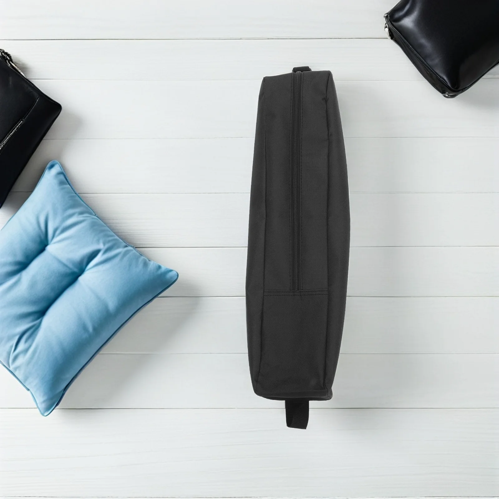 حقيبة تخزين ثلاثية القوائم للكاميرا من قماش أكسفورد حقيبة حمل شديدة التحمل للأضواء والميكروفونات وحامل الموسيقى باللون الأسود #3