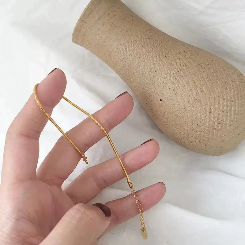 New Ultra-fine Snake Chain Bracelet Gold Simple Bracelet for Women New Style Creative Bracelet Jewelry Accessories image 5