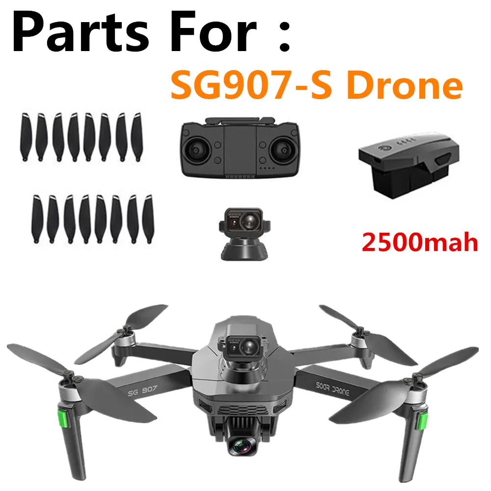 Drone Battery Accessories 7.6V 2500Mah /Propeller Blade /SG907-S Drone Original Spare Parts Flying 25 Mins SG907-S Drone Battery