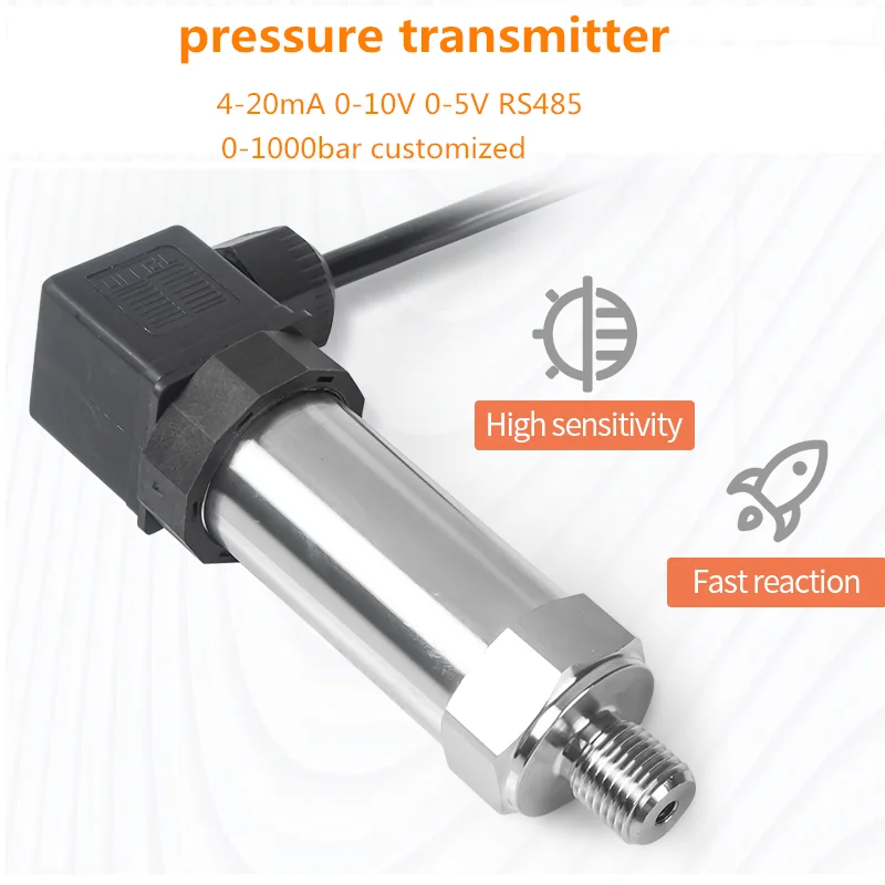 

Pressure Transmitter Hydraulic Digital 4 20ma 0-10V Sensor Gauge G1/4 12-36V 0-1bar 10bar 16bar 60bar