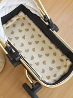 Baby stroller cushion Baby stroller fluffy warm sleeping mat Thick gauze non-slip pram cushion