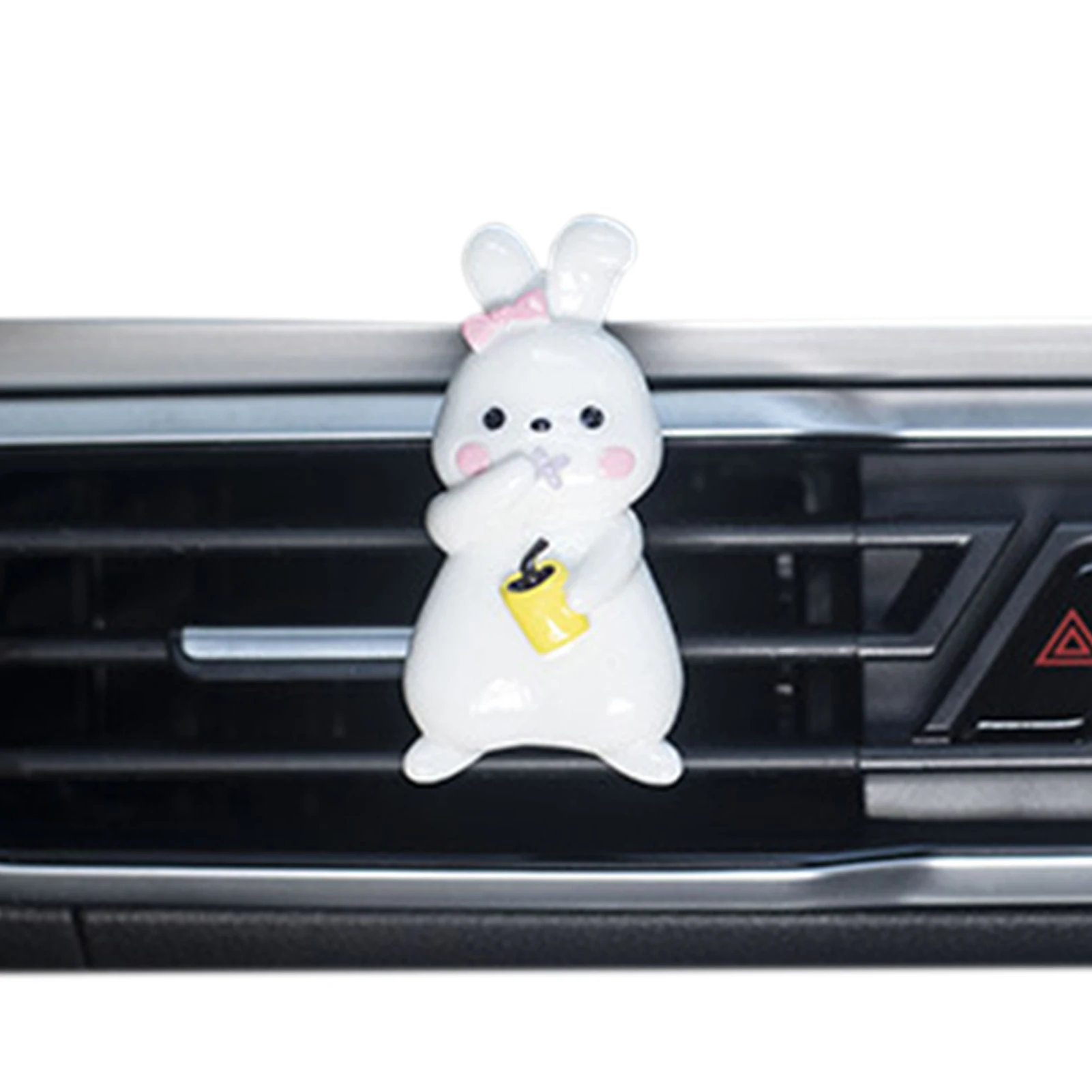 Car Air Vent Clip Car Decor Clip For Vent Cute Bunny Air Vent Clip Rabbit Car Air Fresheners Vents Clips Car Diffuser Clip Women