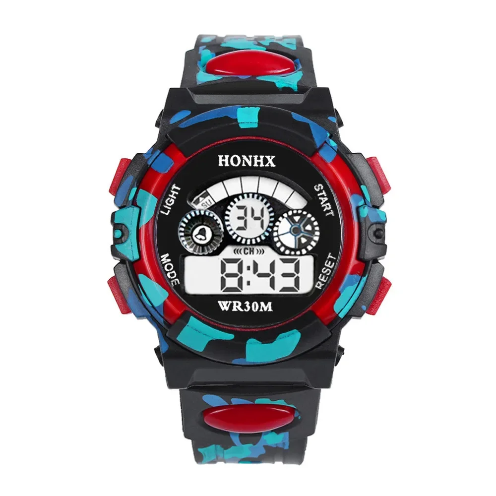 Children Luminous Watch Sport Kids Watches Silicone Strap Waterproof LED Digital Watch for Kid Student Girl Boy Wristwatch Clock