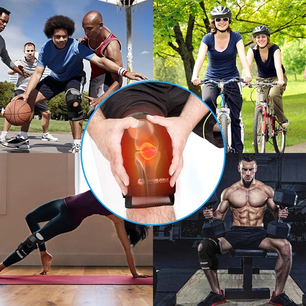 WIN.MAX Gym Knee Support Brace Sleeve Relieve Leg Arthritis Meniscus Tear Knee Strap Pads Open Patella Stabilizer Protector