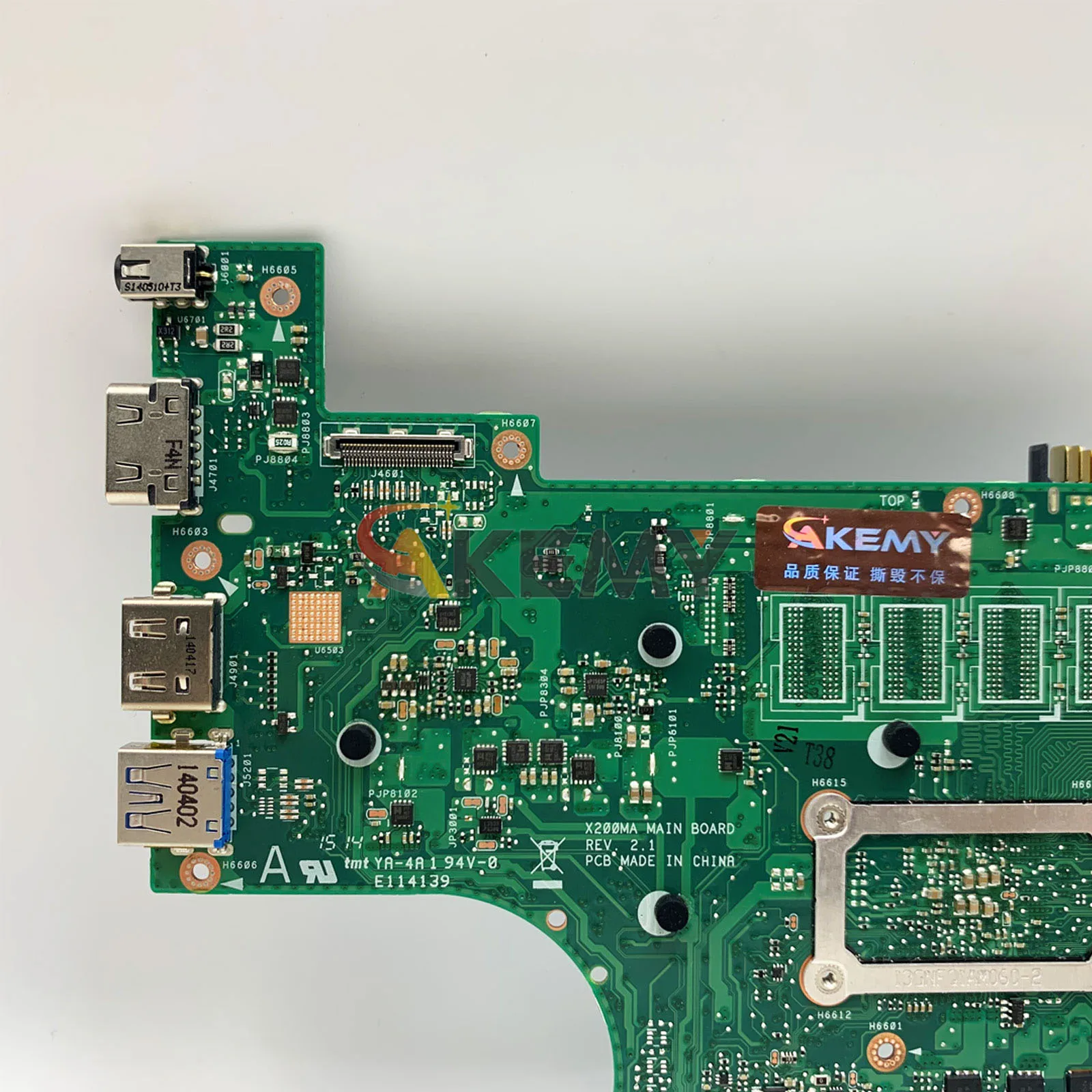 Placa base para ordenador portátil X200MA para ASUS VivoBook K200MA X200M D200MA X200MA F200MA placa base para portátil con CPU Celeron 100% pruebas OK