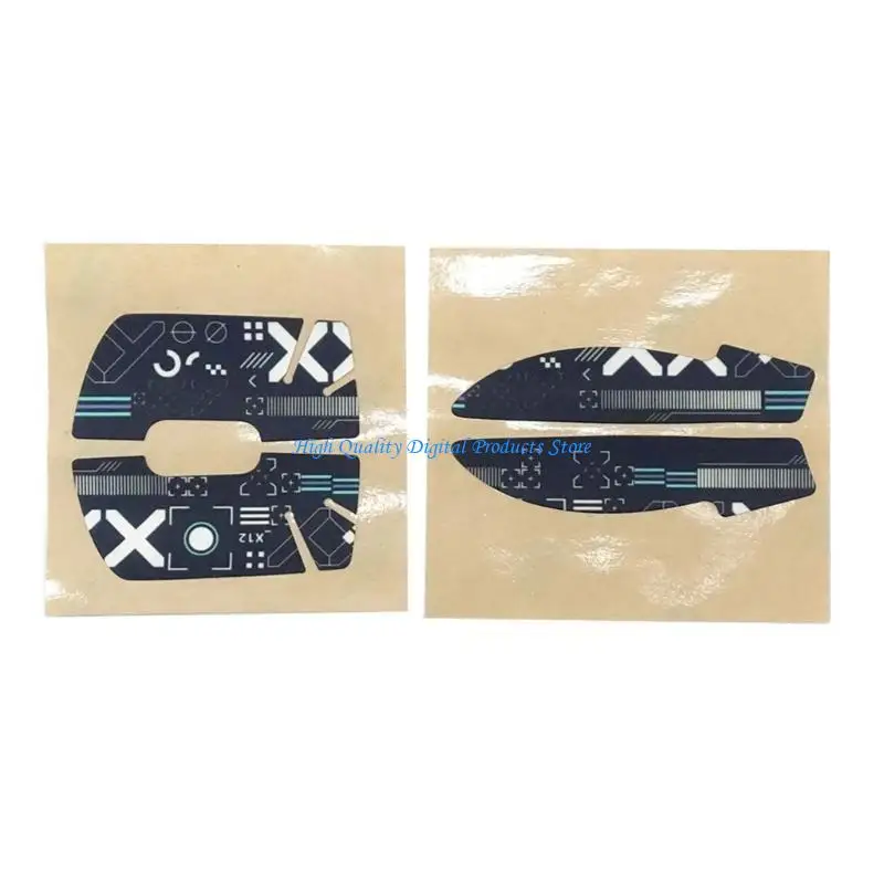 

U2JE DIY Mouse Skin Mouse Skates Side Stickers Anti-slip Pad for GPW Without Mouse
