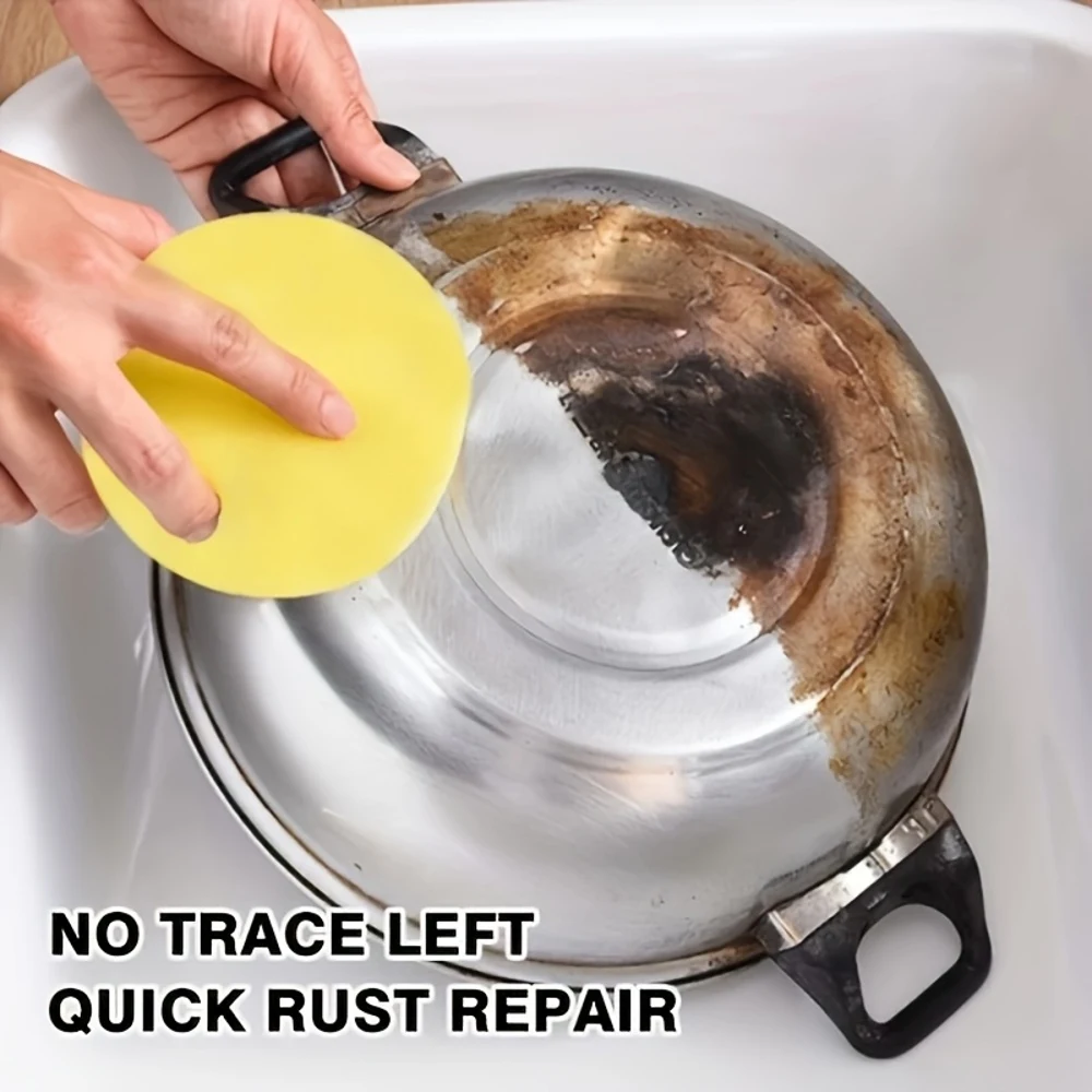 Cera protectora y para pulir metales de alta resistencia, eliminador rápido de óxido para acero inoxidable, utensilios de cocina, piezas de automóvil, cabezales de ducha, Re