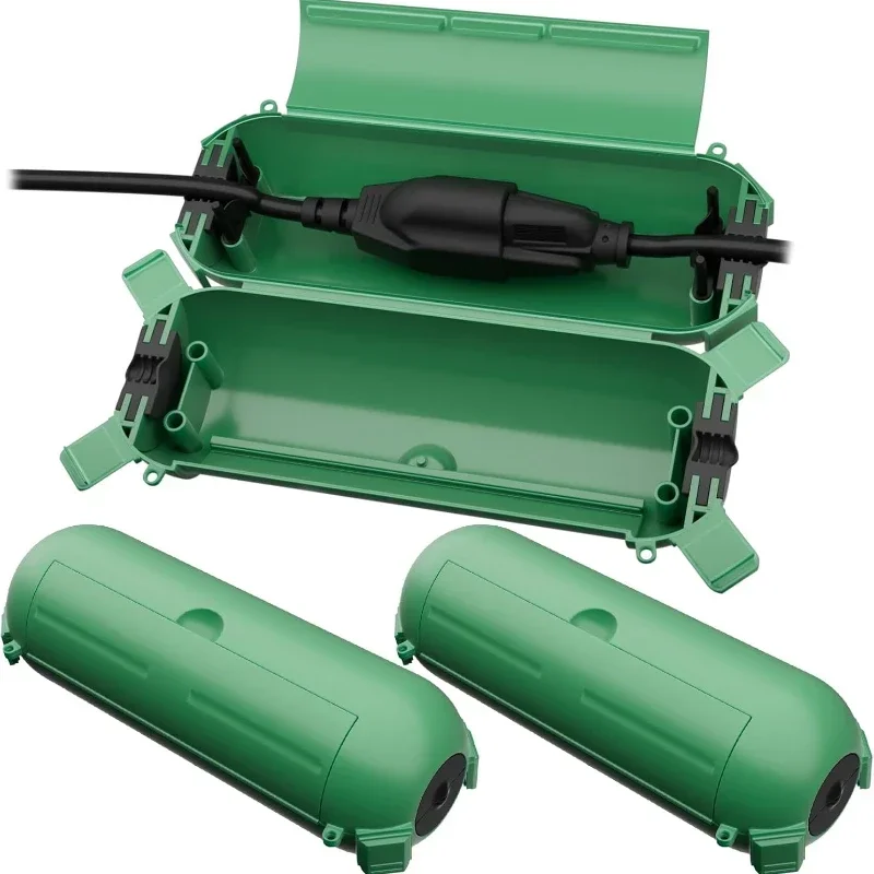 Waterproof Outdoor Extension Cord Safety Cover Weatherproof Electrical Connection Box  for Indoor Outdoor Wiring and DIY Project