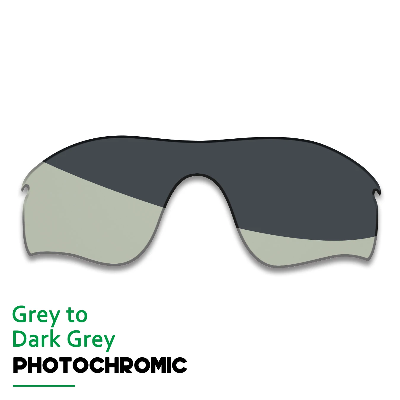 Auto to Dark Grey Polarized Replacement Lenses for Oakley RadarLock Path OO9181 RadarLock Path OO9181 Asian Fit OO9206 Sunglass