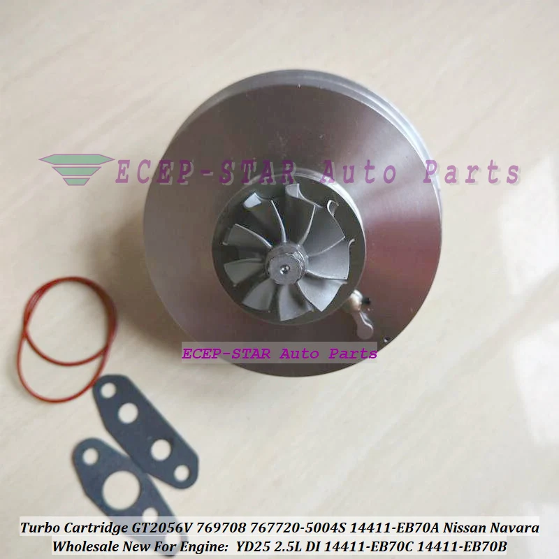 Free Ship GT2056V 767720 767720-5005S Turbo Cartridge CHRA Core For NISSAN D40 Navara YD25DDTi YD25 2.5L 07- 769708 767720-0005