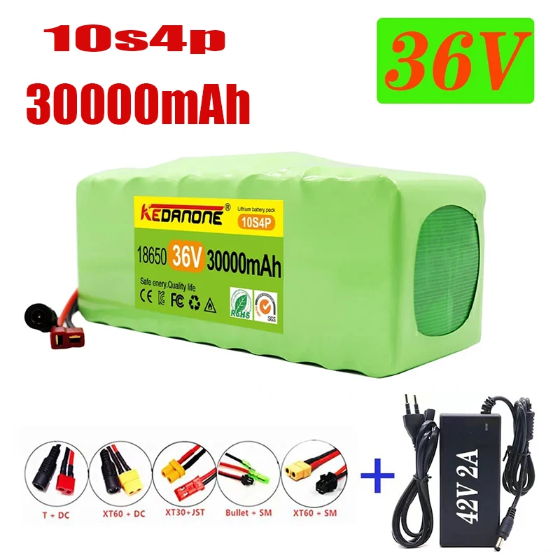 10S4P 36V 30000mAh Electric Scooter Lithium Battery 18650battery pack 36V 30Ah Electric Scooter Electric ScooterBattery36v