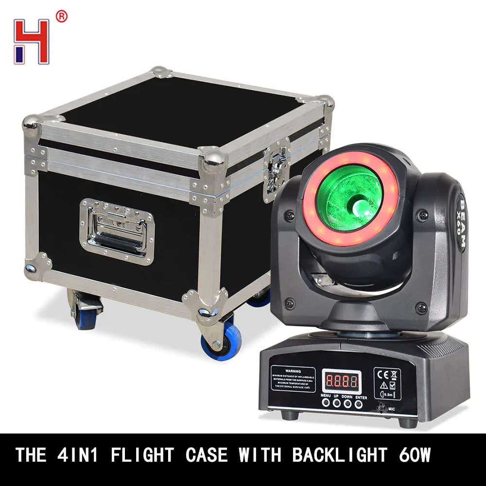 HongYi DJ Party Light 60W Professional Stage Light Mini LED Moving Head Beam For Dance Floor Concert Event Mobile DJ KTV