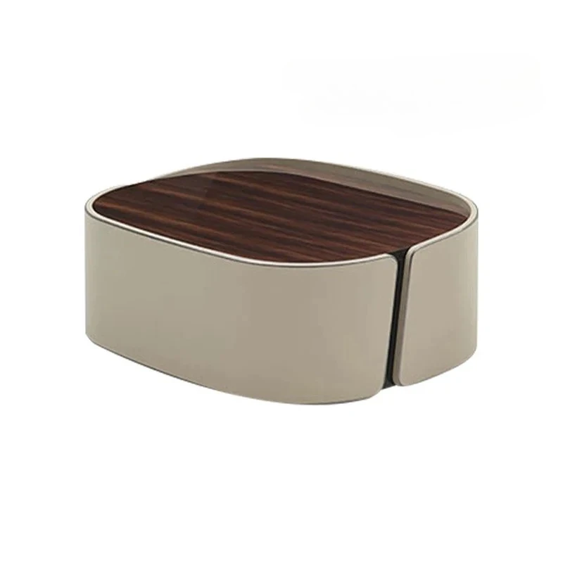 

Italian light luxury coffee table combination design minimalist living room household size oval tea table