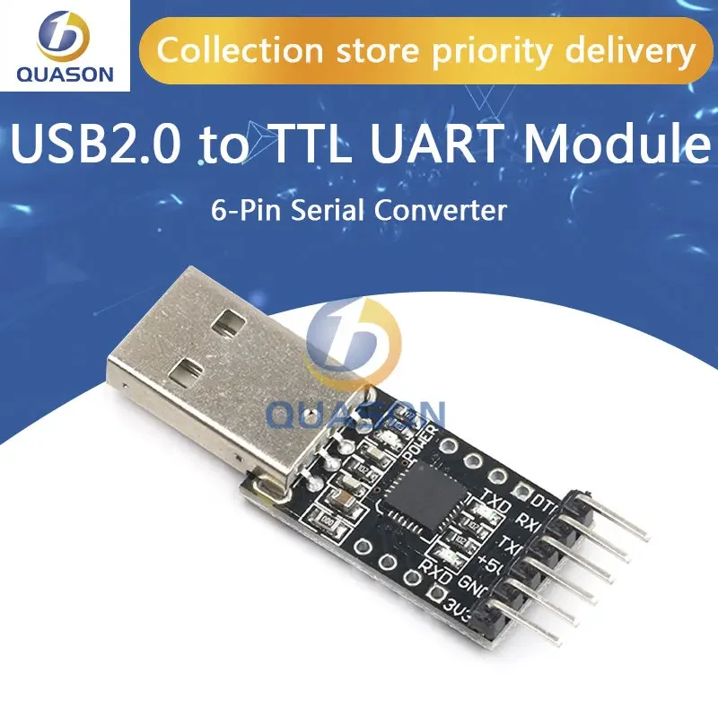 CP2102 USB 2.0-TTL UART 모듈 6 핀 직렬 변환기, STC FT232 교체