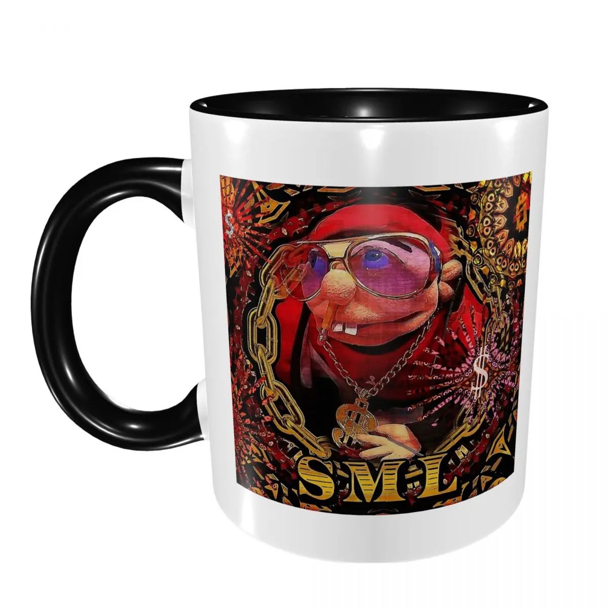 Sml Jeffy Rapper V3 Mug Funny Ceramic Coffee Cups Tea Mugs Milk Cup Drinkware Gift for Friends