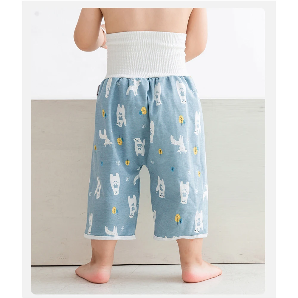 Pañal para bebé, pantalones impermeables, pantalones de entrenamiento de orina a prueba de fugas, pañales de tela lavables, cama para dormir para niños, entrenamiento de orinal